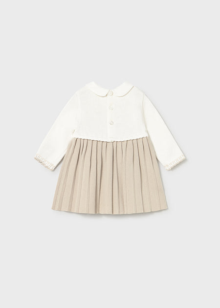 cream toddler dress Cream Flowery Girl Dress- Kirsten and Kendall Pink / 7Y