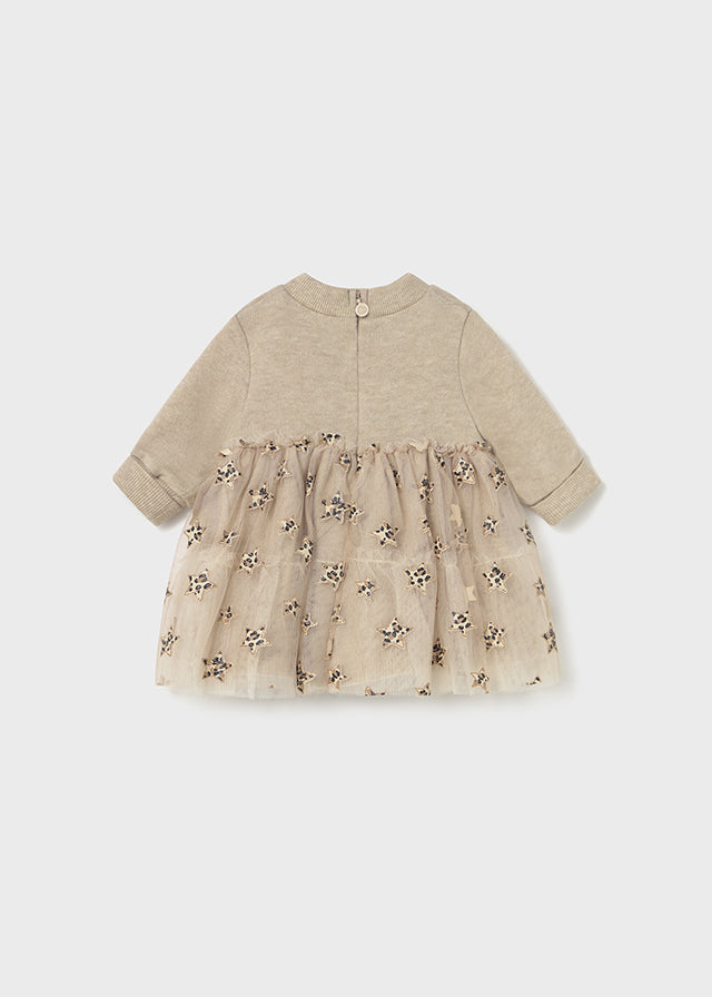 brown newborn dress Mayoral 3Pc Newborn Set