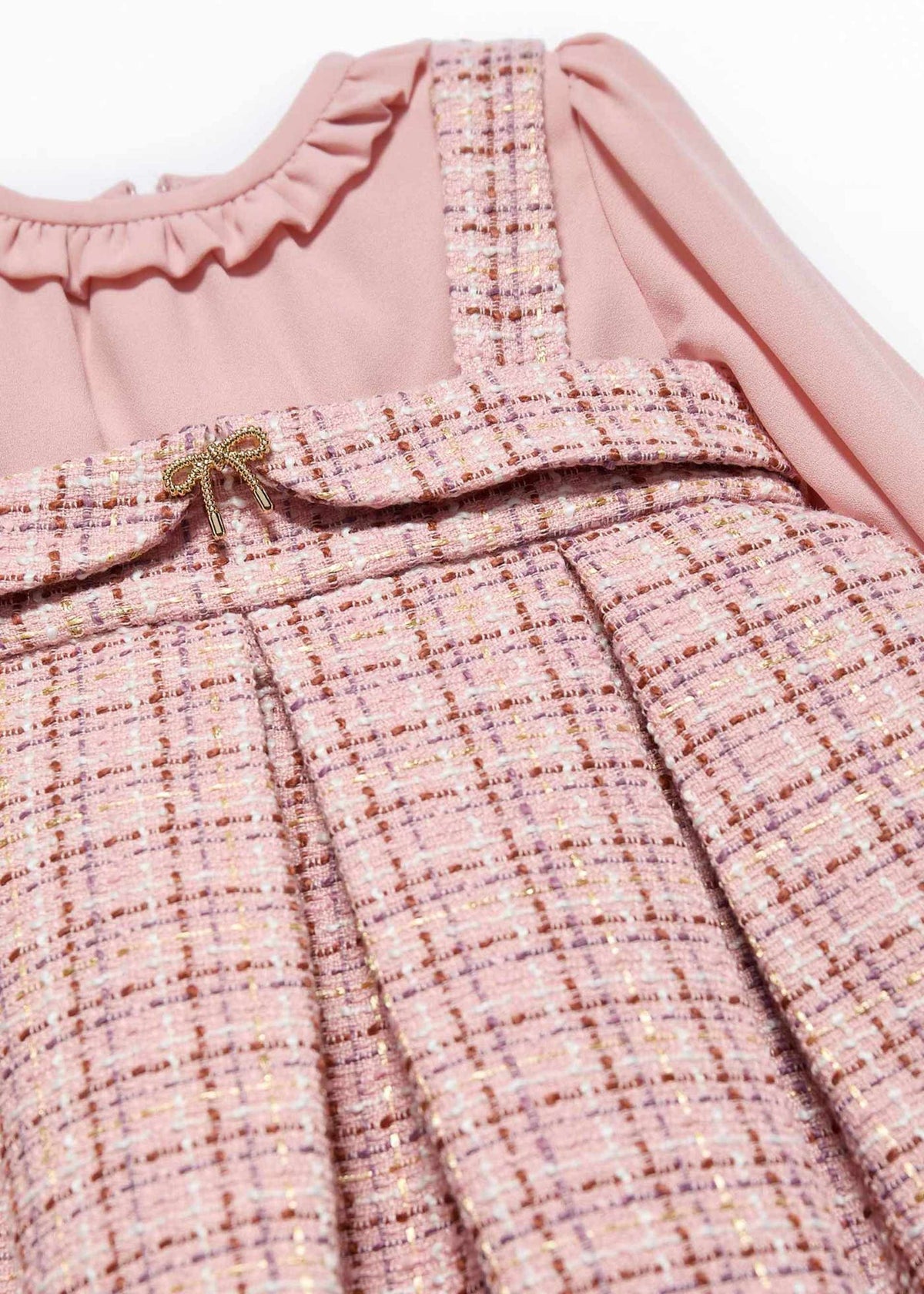 Baby Girl Tweed Pinafore Dress Baby & Toddler Dresses Abel & Lula