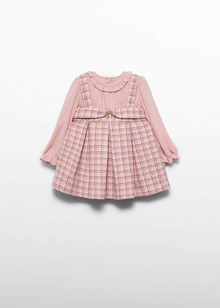 Baby Girl Tweed Pinafore Dress Baby & Toddler Dresses Abel & Lula