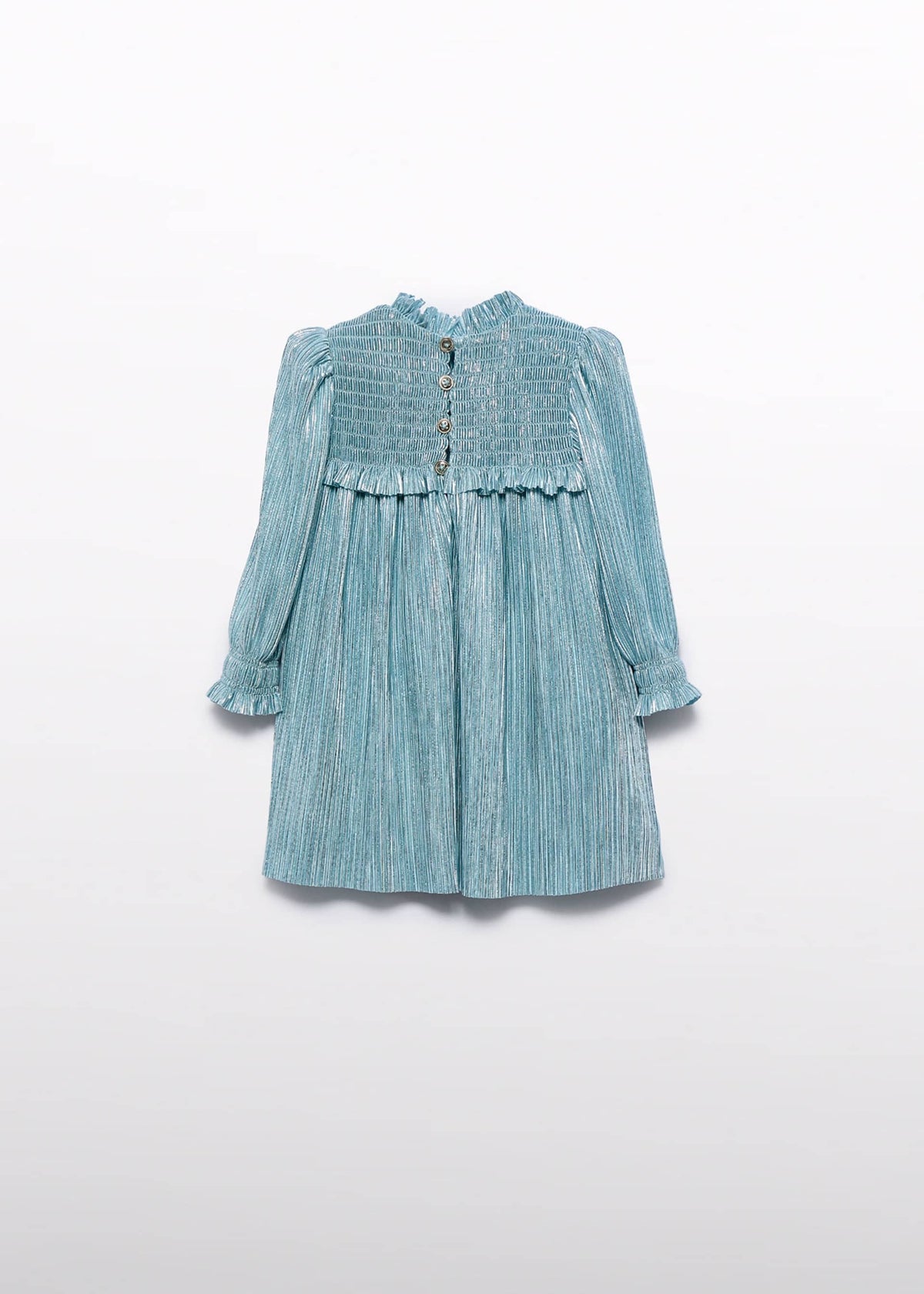 Baby Girl Metallic Pleated Dress Baby & Toddler Dresses Abel & Lula
