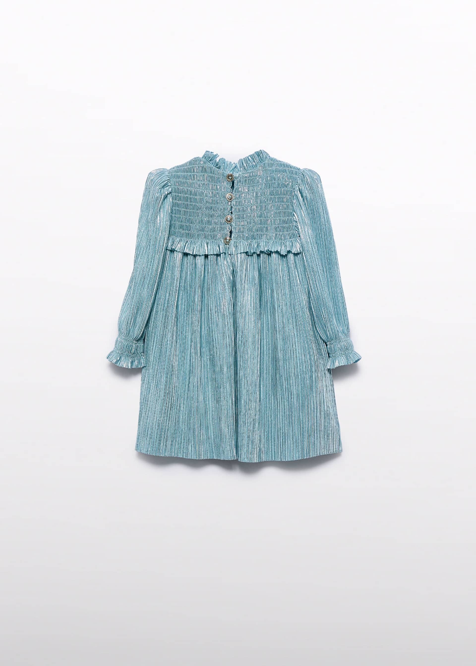 Baby Girl Metallic Pleated Dress Baby & Toddler Dresses Abel & Lula
