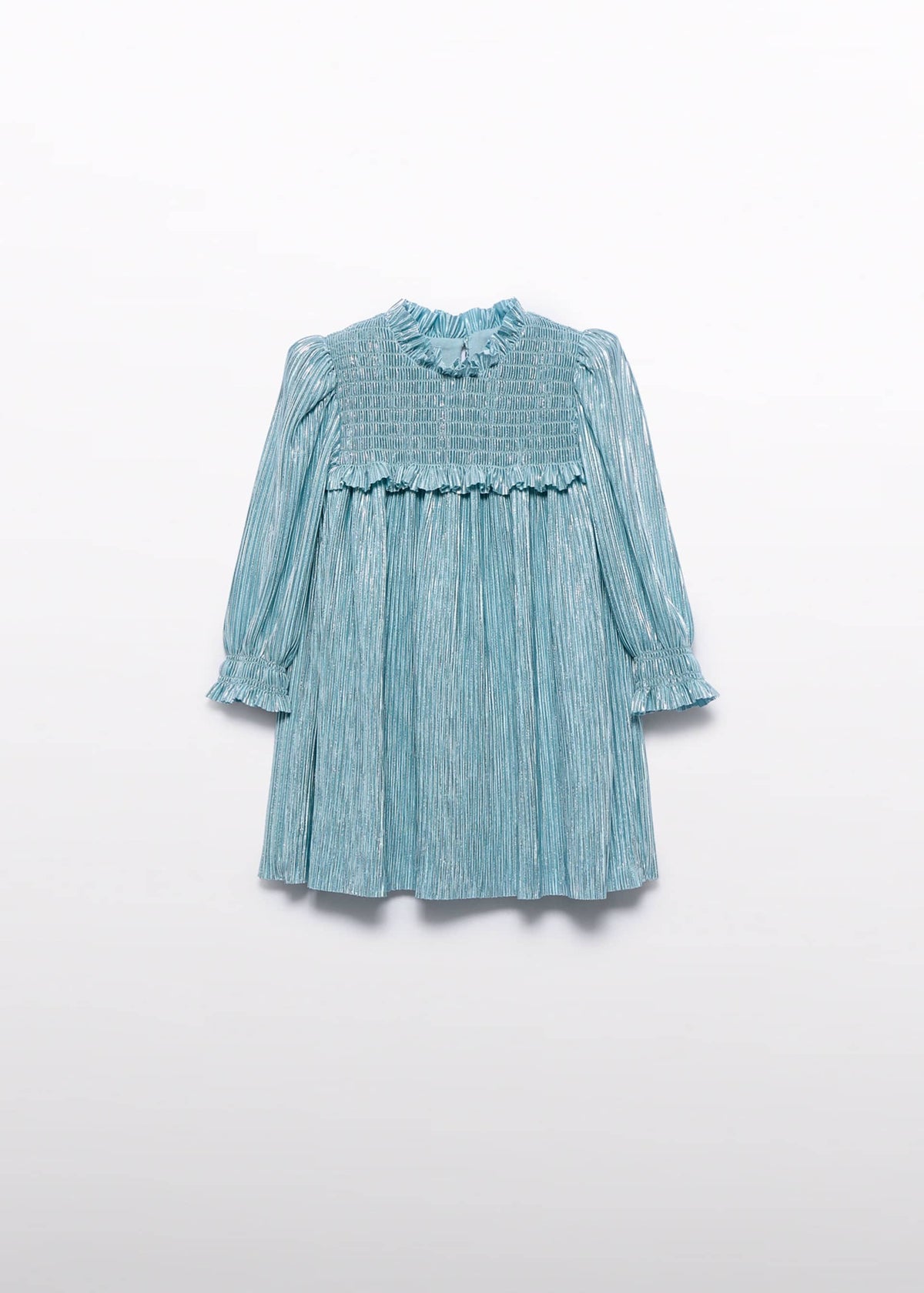 Baby Girl Metallic Pleated Dress Baby & Toddler Dresses Abel & Lula