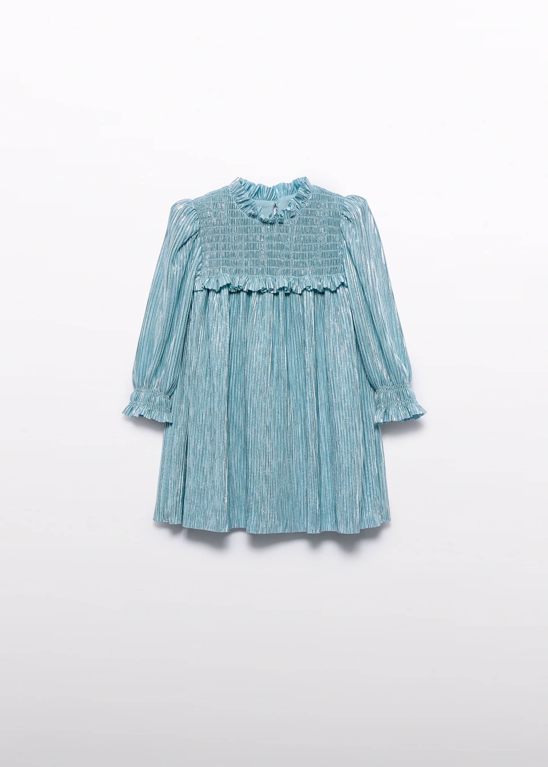 Baby Girl Metallic Pleated Dress Baby & Toddler Dresses Abel & Lula