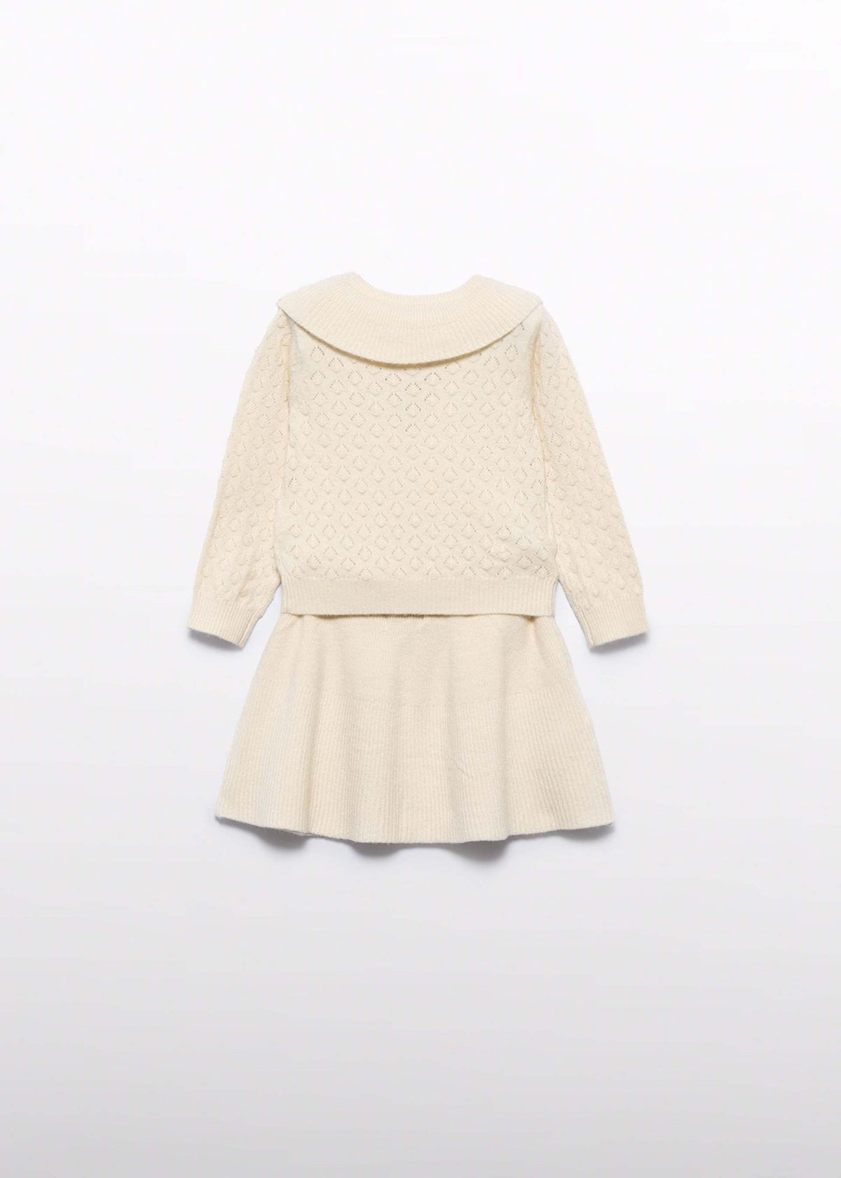 Baby Girl Knit Skirt Set with Collar Baby & Toddler Dresses Abel & Lula