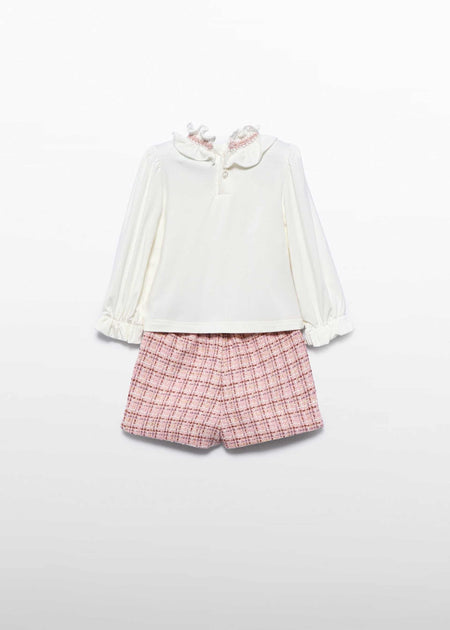 Baby Girl Tweed Bermuda Shorts Set Clothing - Girls Outfits Abel & Lula