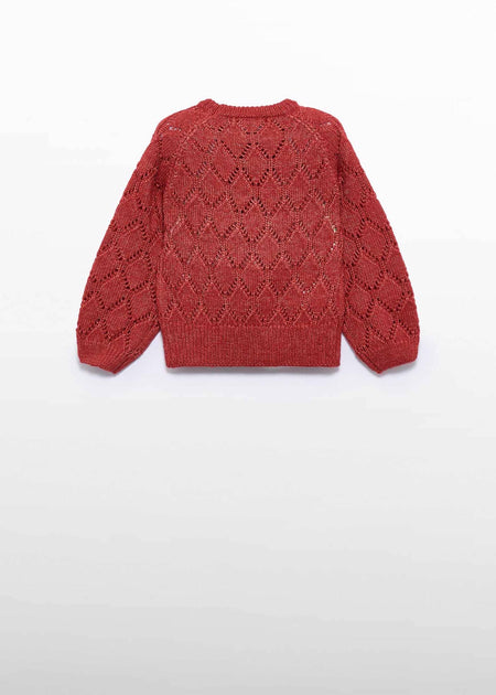 Girl Shiny Openwork Sweater Clothing - Girls Outfits Abel & Lula