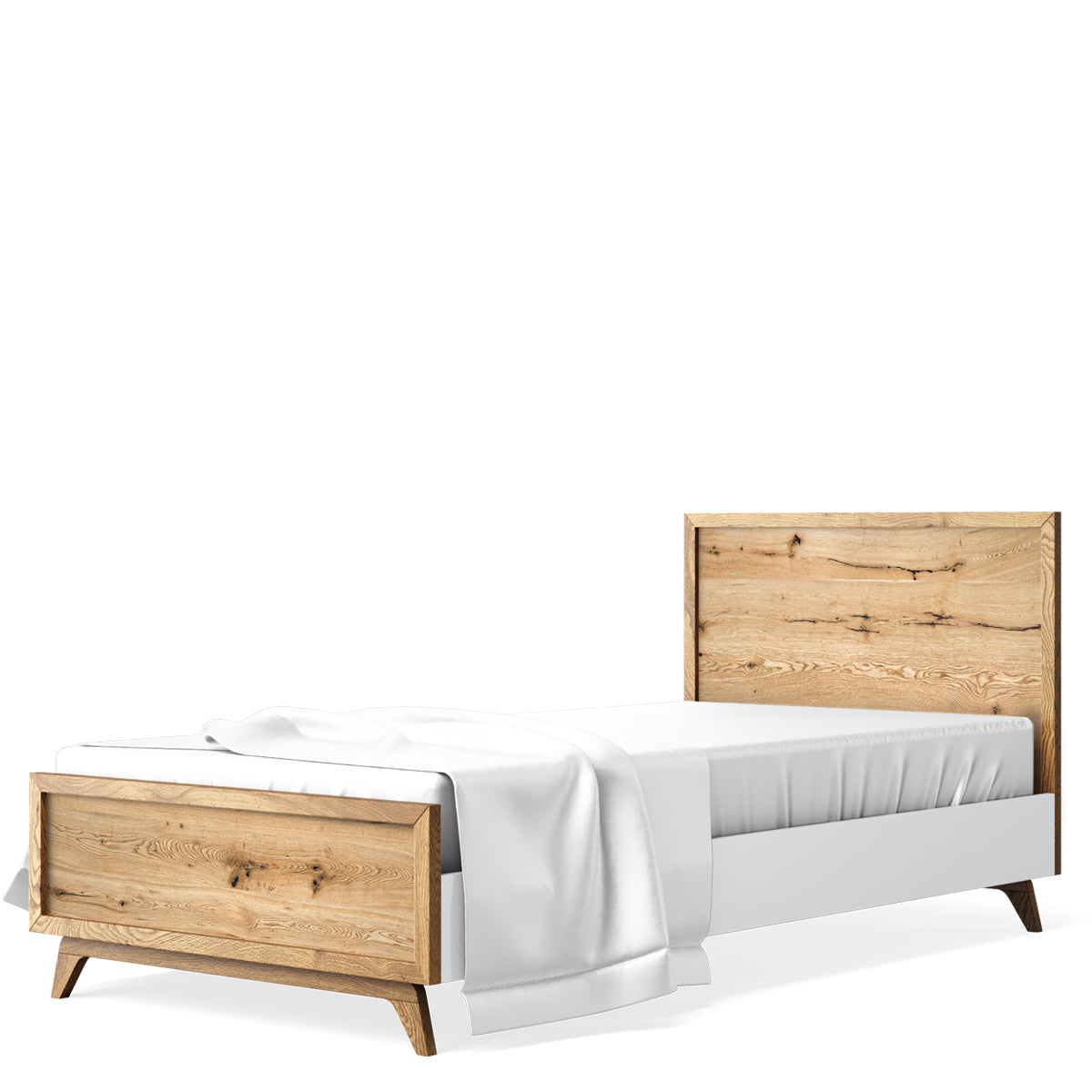 Romina Uptown Twin Bed Beds - Twin Romina Furniture Solid White