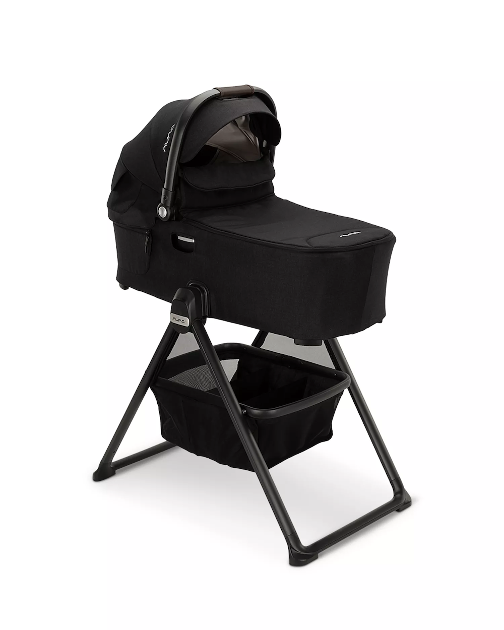 DEMI Next bassinet + Stand Bassinets Nuna Caviar w/ Chocolate