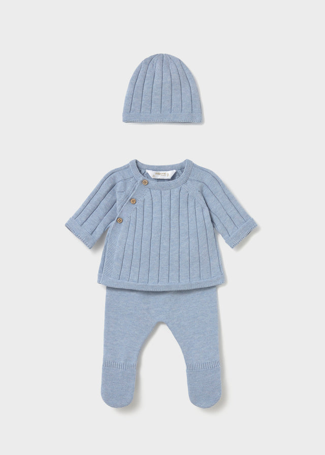 Newborn Sky Blue Footed Newborn Set Clothing - Infant Mayoral