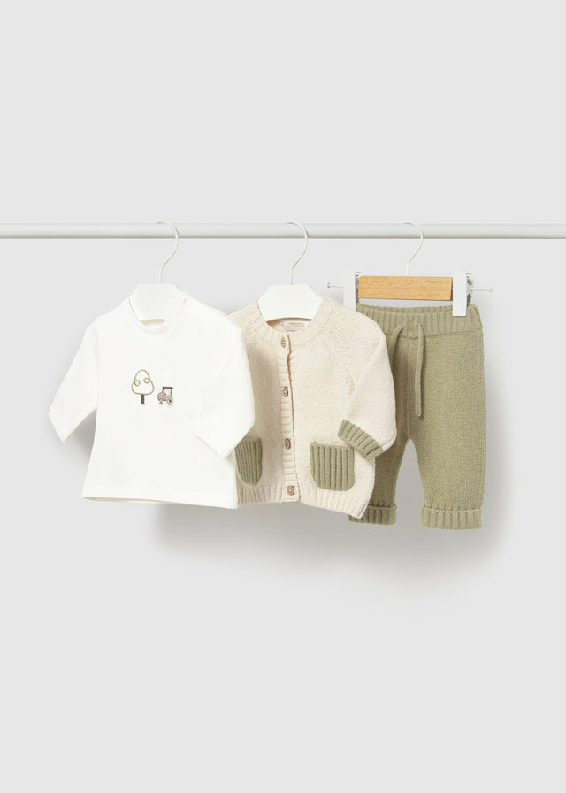 Long knit 3-piece trouset set - Bayleaf Clothing - Girls Outfits Mayoral