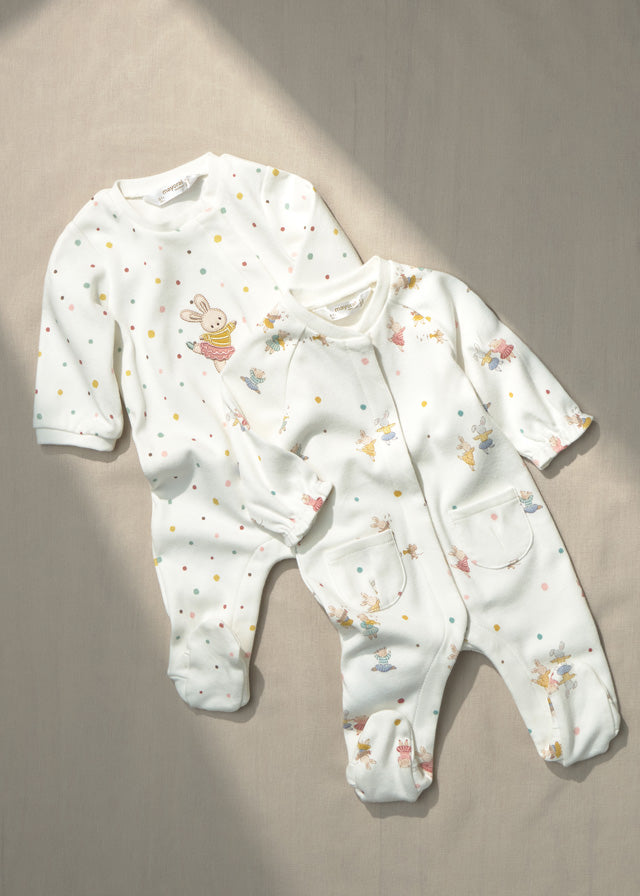 Snap Newborn Cotton Footie Footies Mayoral
