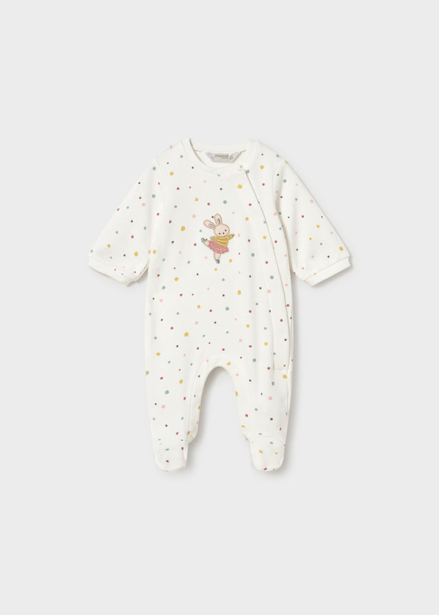 Snap Newborn Cotton Footie Footies Mayoral Dots 1-2 Months