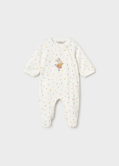 Snap Newborn Cotton Footie Footies Mayoral Dots 1-2 Months