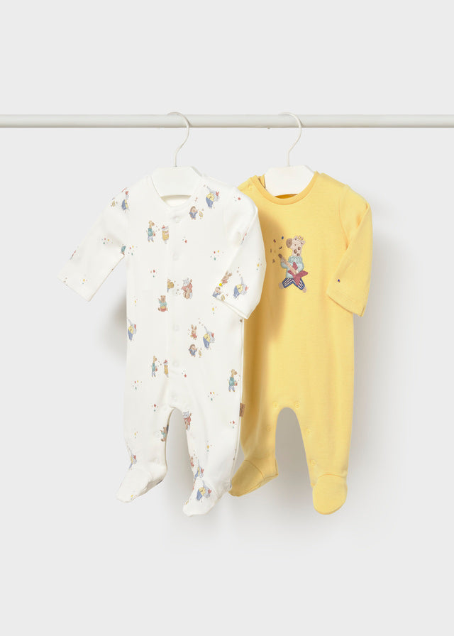 Snap Newborn Footie - Chamomille Footies Mayoral