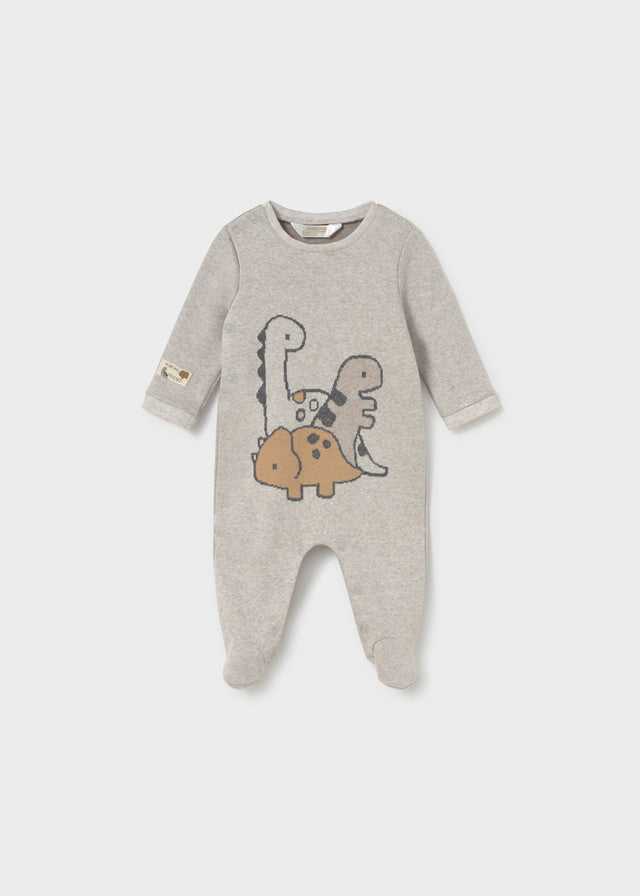 Dino Cotton Romper Footies Mayoral