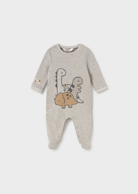 Dino Cotton Romper Footies Mayoral