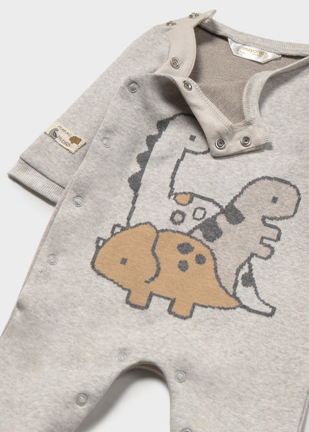 Dino Cotton Romper Footies Mayoral