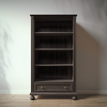 Romina Dakota Bookcase Bookcases Romina Furniture Aqua Grey Bronze Swirl Knob