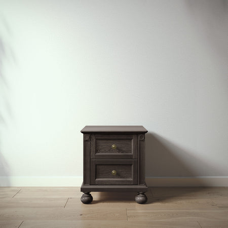 Romina Dakota Nightstand Nightstands Romina Furniture Aqua Grey Bronze Swirl Knob