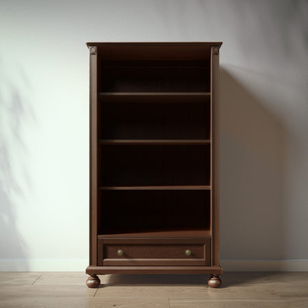 Romina Dakota Bookcase Bookcases Romina Furniture Nocello Bronze Swirl Knob