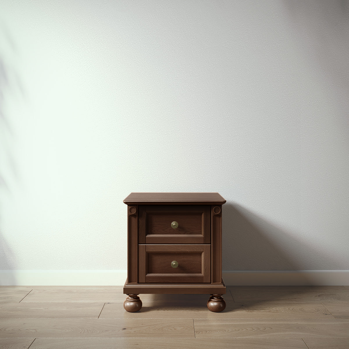 Romina Dakota Nightstand Nightstands Romina Furniture Nocello Bronze Swirl Knob