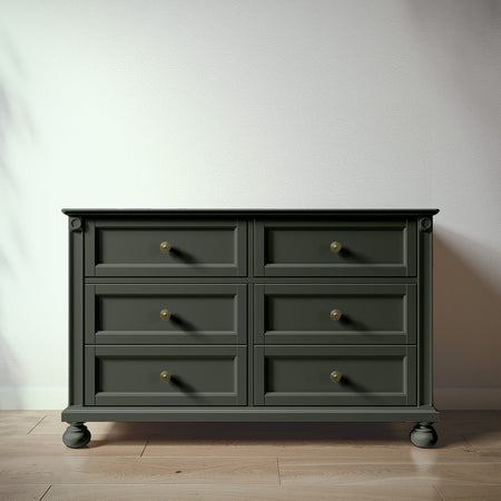 Romina Dakota Double Dresser Dressers Romina Furniture Rosemary Bronze Swirl Knob