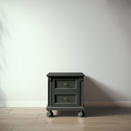 Romina Dakota Nightstand Nightstands Romina Furniture Rosemary Bronze Swirl Knob