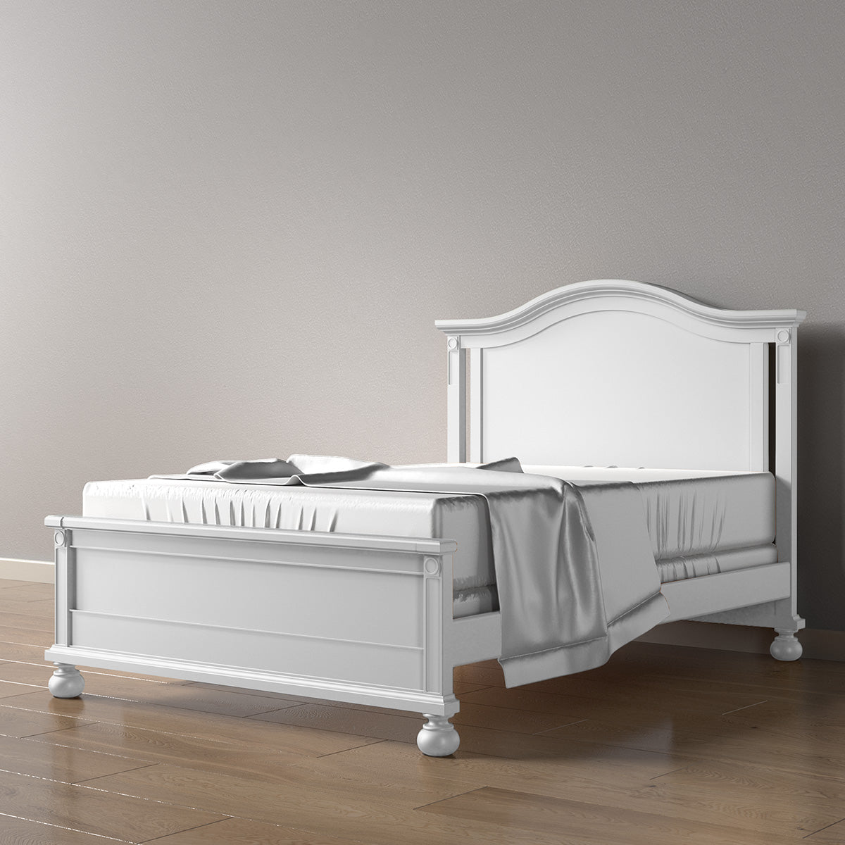 Romina Dakota Full Bed / Solid Back Beds - Full Romina Furniture Solid White