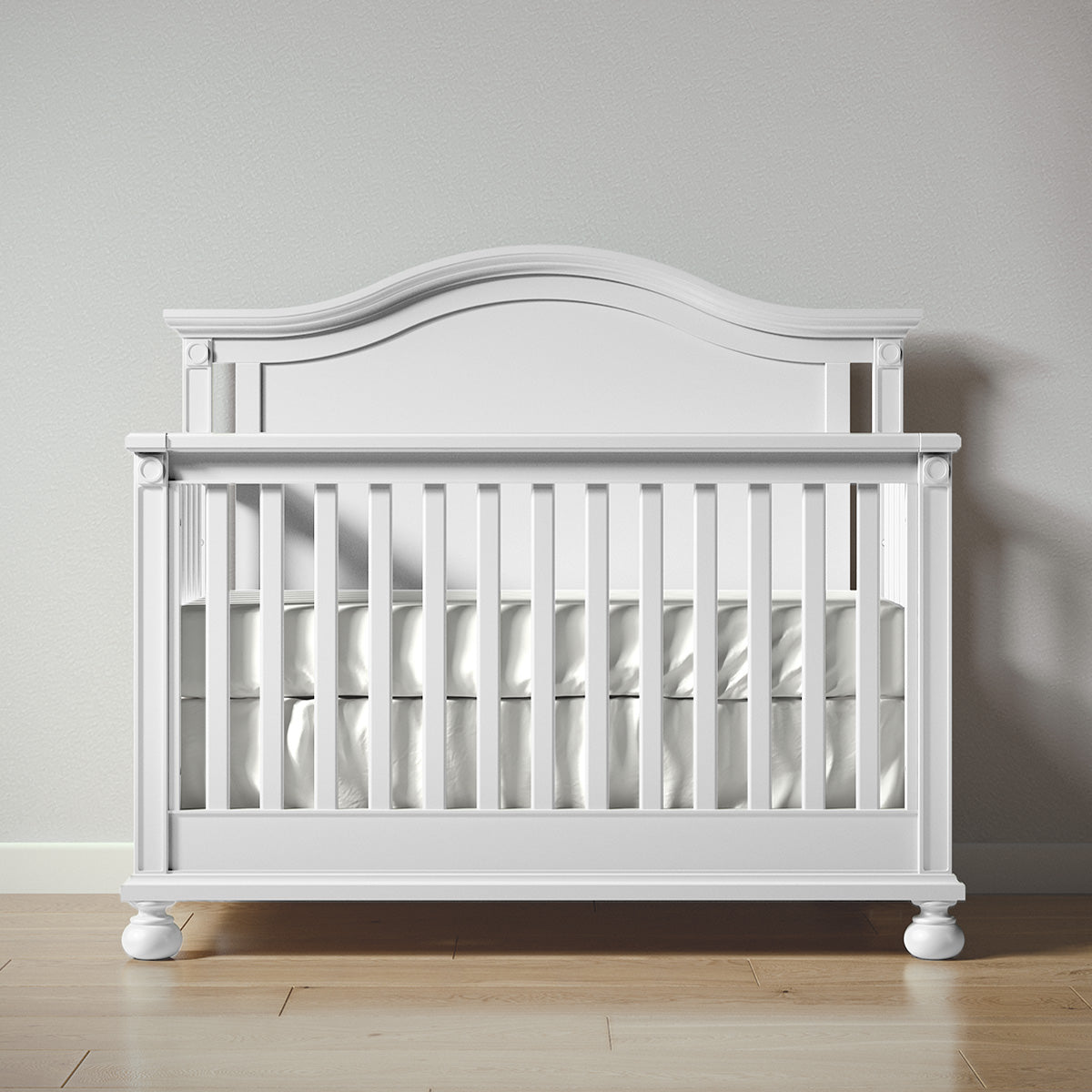 Romina Dakota Convertible Crib Cribs Romina Furniture Solid White