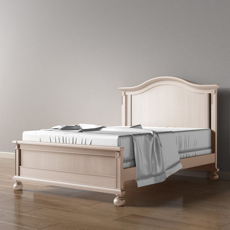 Romina Dakota Full Bed / Solid Back Beds - Full Romina Furniture Washed White