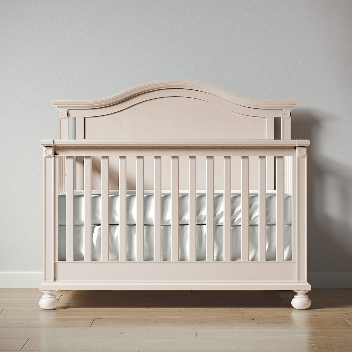 Romina Dakota Convertible Crib Cribs Romina Furniture Washed White