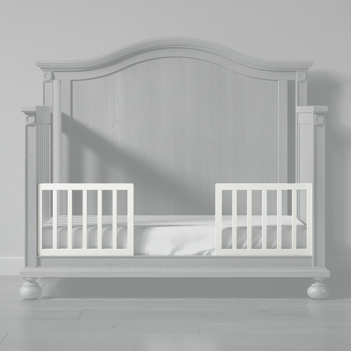 Romina Dakota Crib Toddler Rail Conversion Kits Romina Furniture Solid White