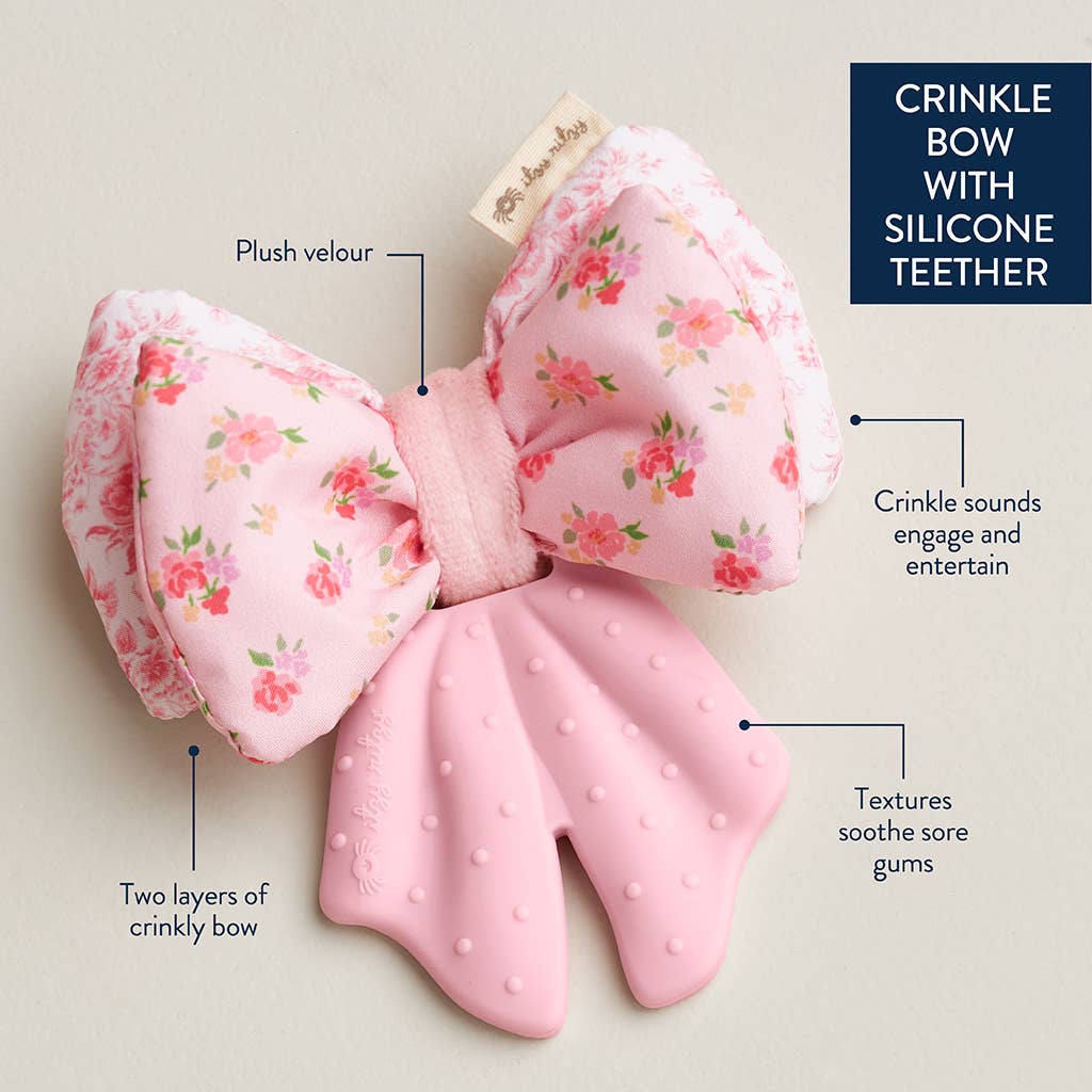 Bow Sweetie Crinkle™ Pacifiers & Teethers Itzy Ritzy