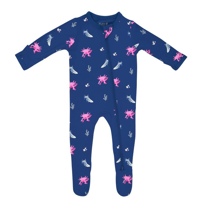 Axolotl Zippered Footie