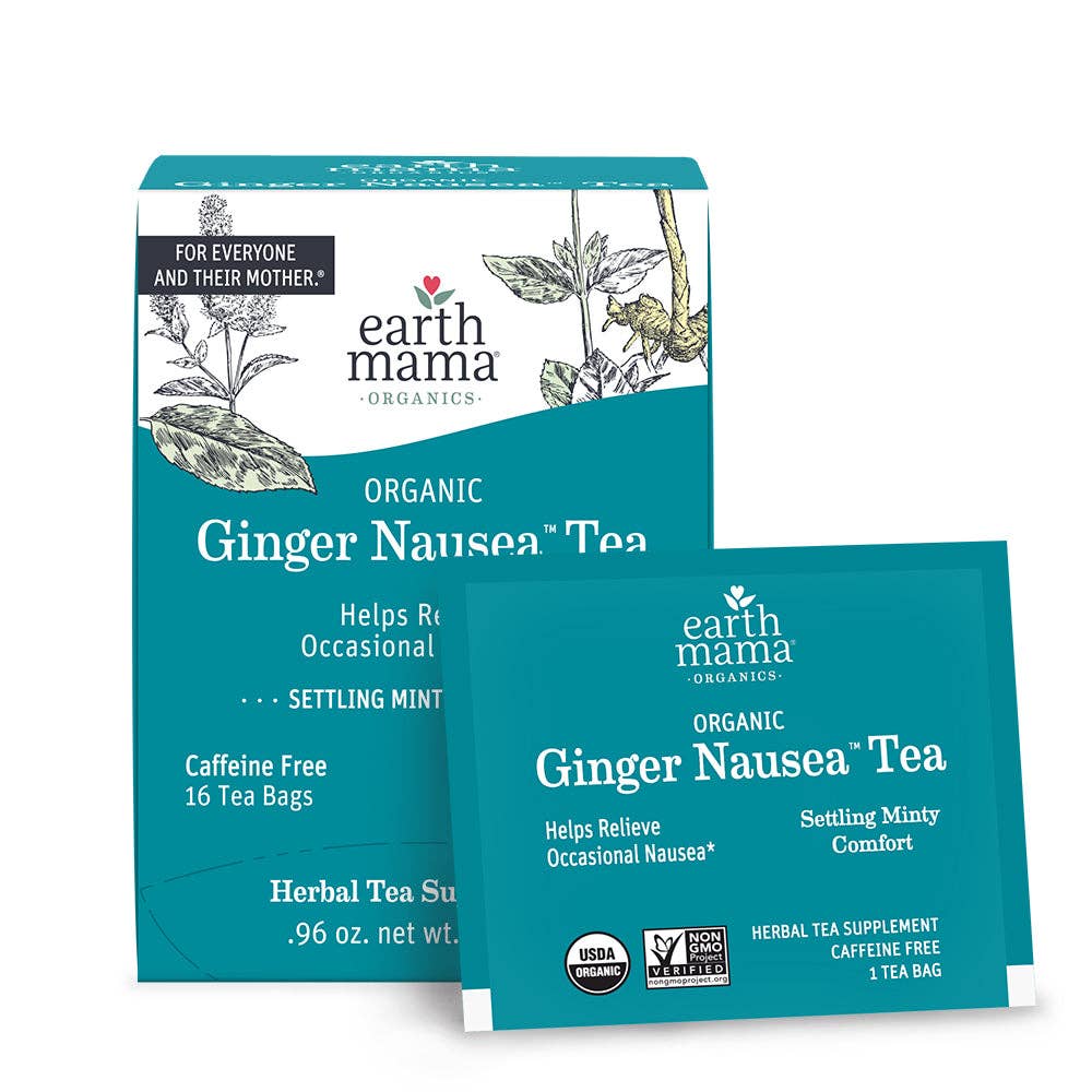 Organic Ginger Nausea Tea Products for Mom Earth Mama Organics