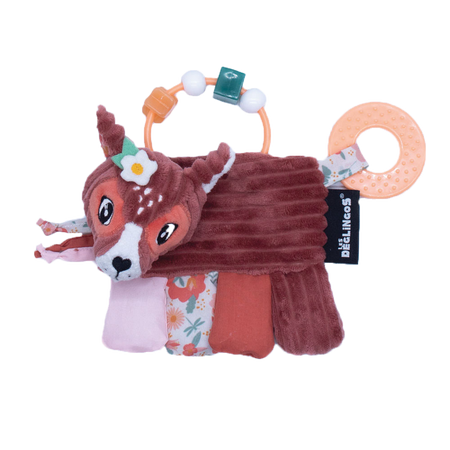 Les Deglingos Activity Rattle Toys - Infant Tri Action Toys Melimelos Deer
