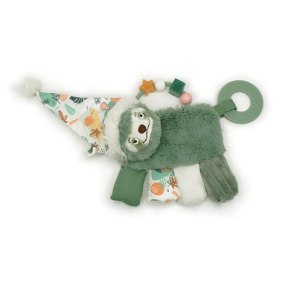 Les Deglingos Activity Rattle Toys - Infant Tri Action Toys Chillos the Sloth