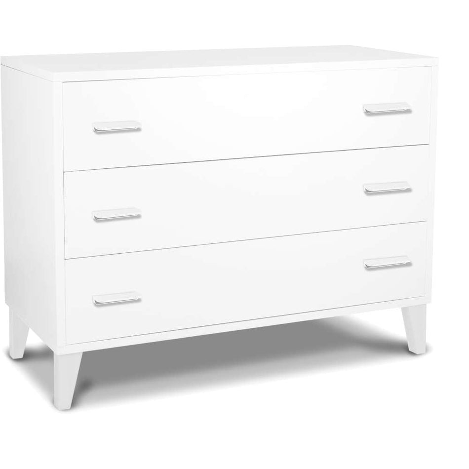 Caravaggio 3-Drawer Dresser Dressers Pali White Standard