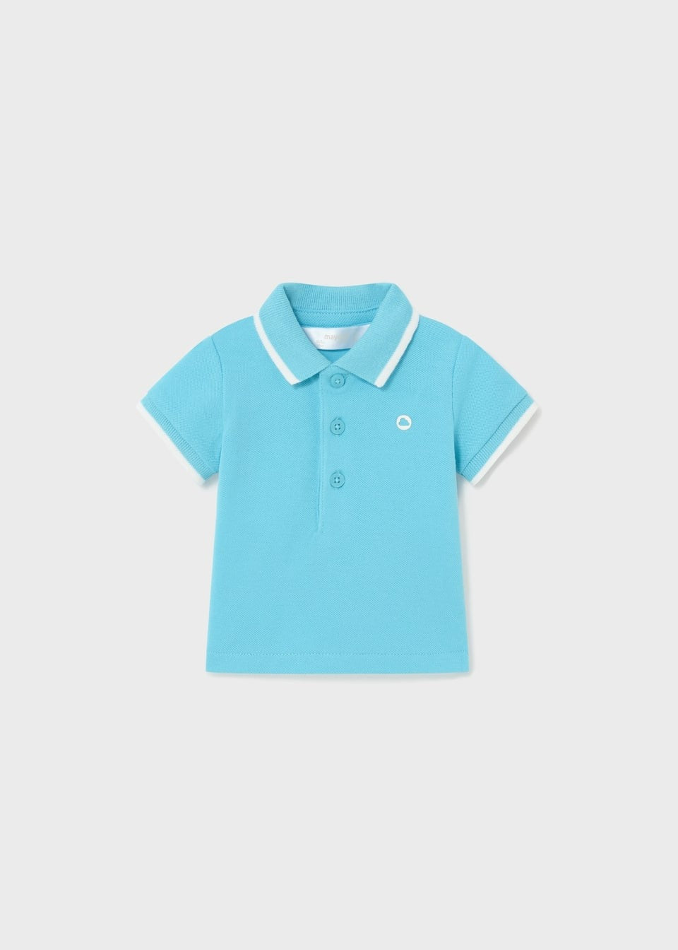 Capri Blue Polo Shirt w/ Shorts Set Clothing - Infant Mayoral