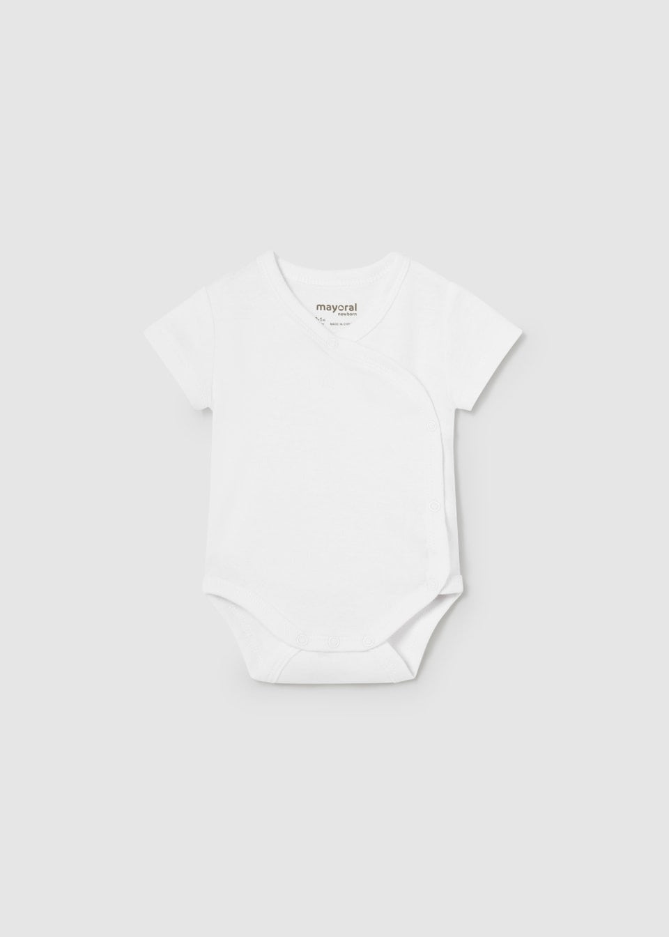 Better Cotton White S/S Bodysuit Bodysuits Mayoral