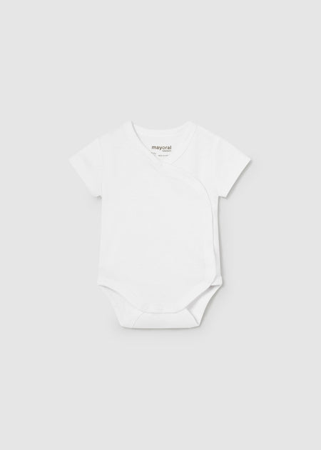 Better Cotton White S/S Bodysuit Bodysuits Mayoral