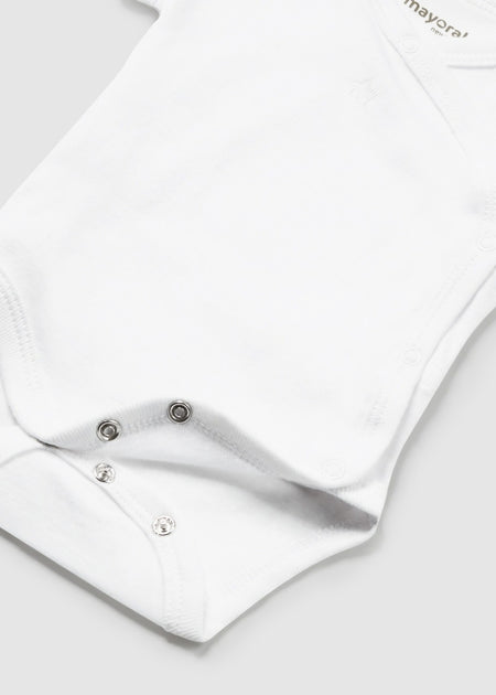 Better Cotton White S/S Bodysuit Bodysuits Mayoral