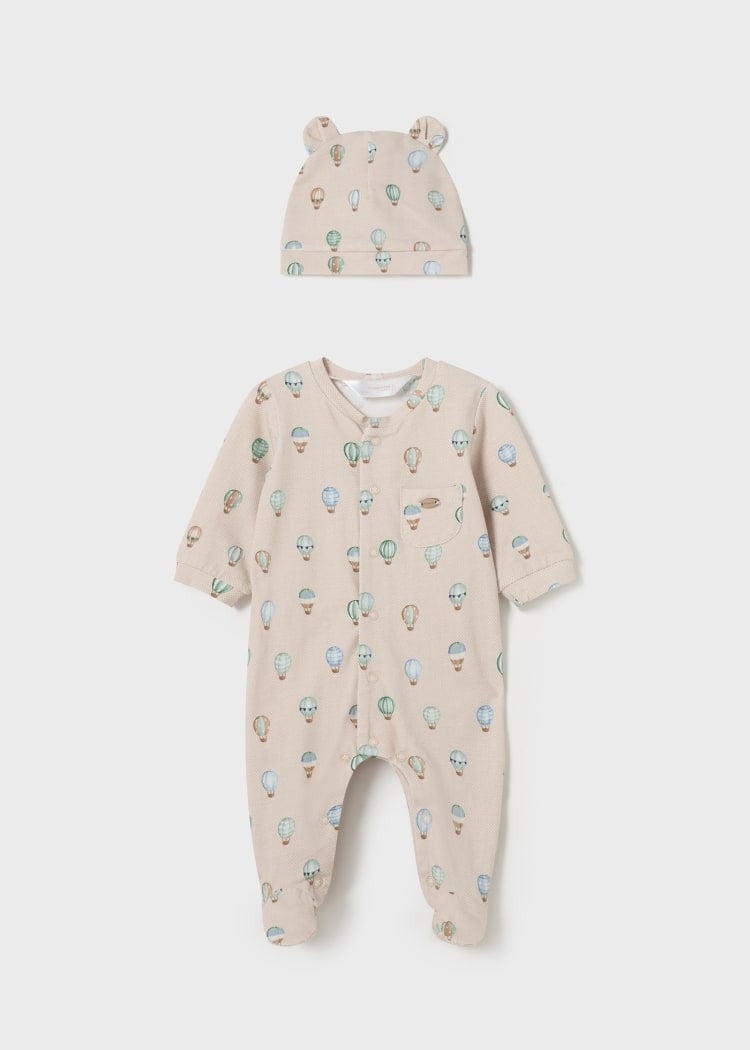 Newborn Footie w/ Hat - Lagoon Clothing - Infant Mayoral