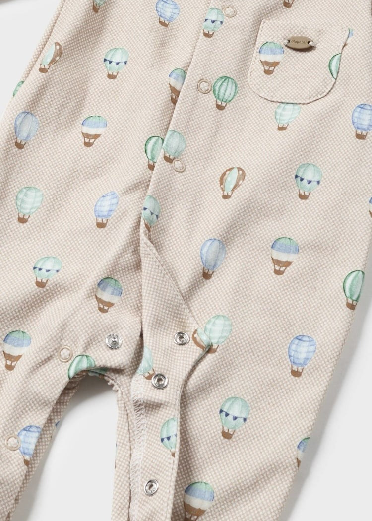 Newborn Footie w/ Hat - Lagoon Clothing - Infant Mayoral