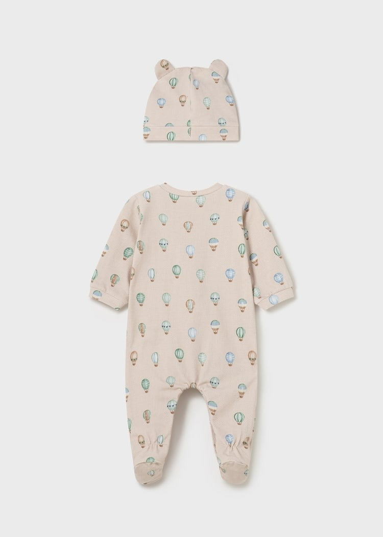 Newborn Footie w/ Hat - Lagoon Clothing - Infant Mayoral