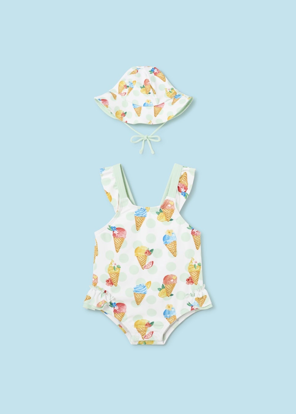Pear Swim Short & Hat Baby & Toddler Swimwear Mayoral