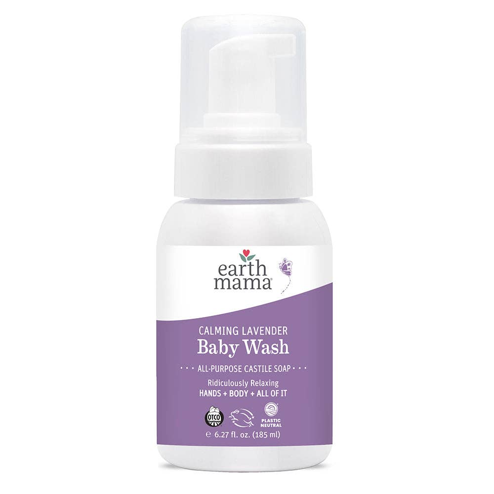 Calming Lavender Castile Baby Wash Lotions & Moisturizers Earth Mama Organics 6.27 oz