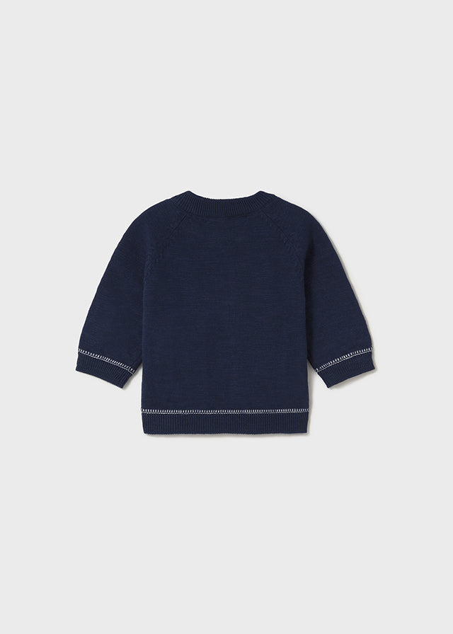 newborn navy blue dress Mayoral Newborn Navy Blue Linen Dress Cardigan