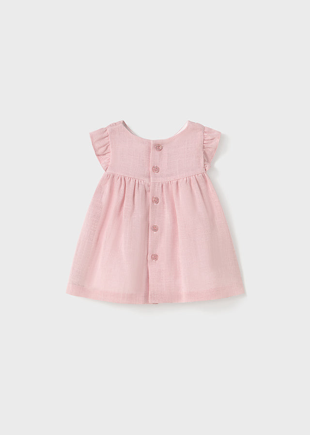 newborn smocked dress Smocked Sweet Bow Baby Gown Newborn